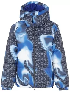 Armani Exchange Męska kurtka z odpinanymi rękawami, bluza z kapturem, casualowy krój, Navy Chrome Fall, L - Kurtki męskie - miniaturka - grafika 1