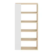 Regały - Biały regał z blatem w dekorze dębu 90x188 cm Ella – TemaHome - miniaturka - grafika 1