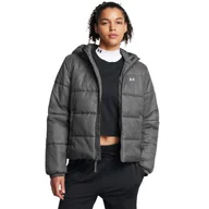 Kurtki damskie - Damska kurtka puchowa pikowana Under Armour Lw Insulate Jacket - szara - UNDER ARMOUR - miniaturka - grafika 1