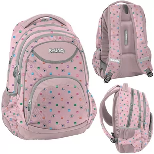 Plecak młodzieżowy Beuniq Pink PASO - Plecaki szkolne i tornistry - miniaturka - grafika 1
