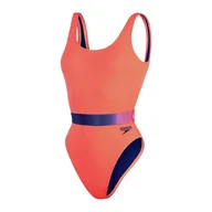 Stroje kąpielowe - Strój kąpielowy damski Speedo Belted Deep - miniaturka - grafika 1