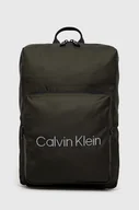 Plecaki - Calvin Klein plecak męski kolor zielony duży z nadrukiem - miniaturka - grafika 1