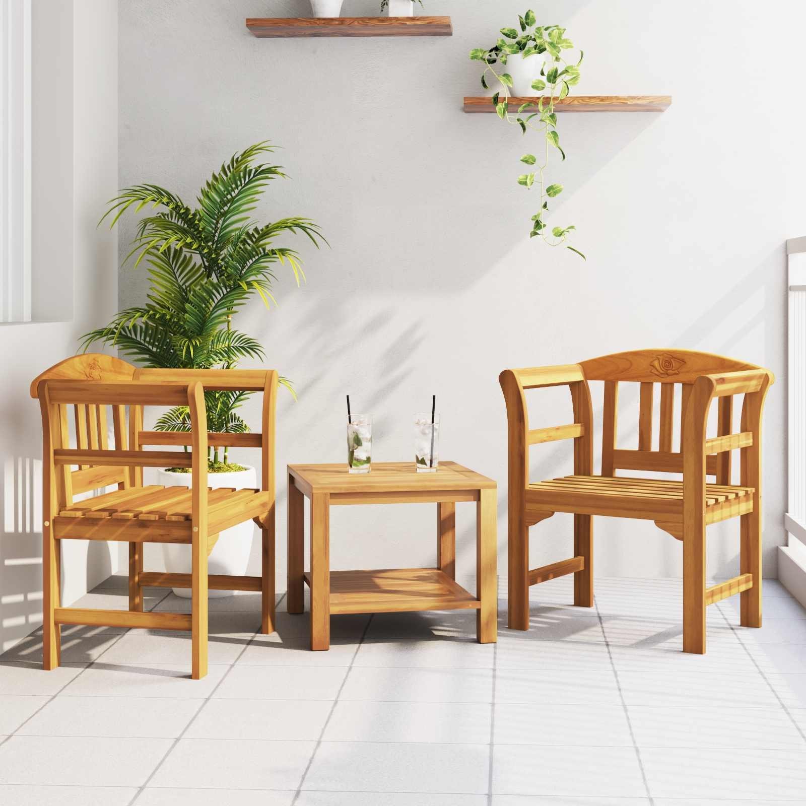 vidaXL ławka Lite Drewno Akacji