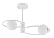 Lampy sufitowe - Aqua lampa wisząca 2-punktowa biała/złota 33463 - miniaturka - grafika 1