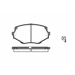 Klocki hamulcowe - komplet REMSA 0478.02 - Klocki hamulcowe - miniaturka - grafika 1