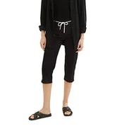 Spodnie damskie - TOM TAILOR Damskie spodnie 1036683, 14482-Deep Black, 34, 14482 – Deep Black, 34 - miniaturka - grafika 1