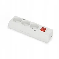 Gniazdka elektryczne - Gniazdo trzykrotne z wyłącznikiem MT085-B - miniaturka - grafika 1