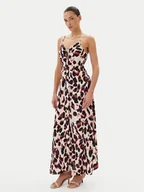 Sukienki - YAS Sukienka letnia Savanna 26035342 Beżowy Regular Fit - miniaturka - grafika 1