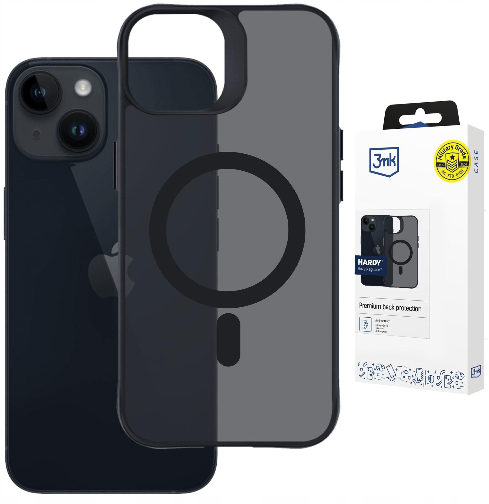 3MK Apple iPhone 13/14 - 3mk Hardy Hazy MagCase Black