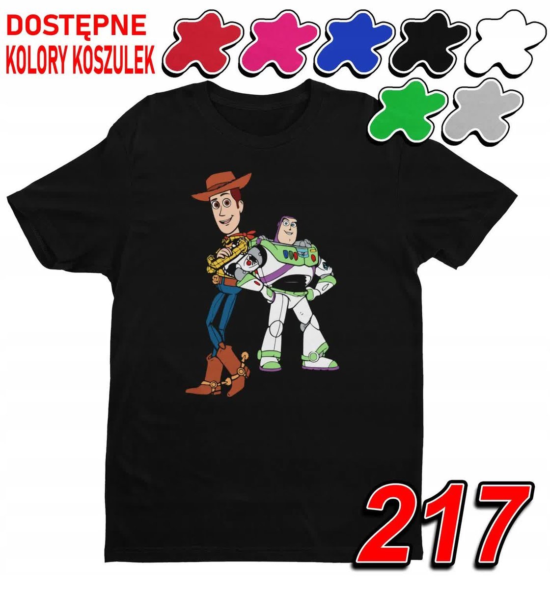 Dziecięca Koszulka T-Shirt Z Nadrukiem Toy Story Chudy- L 146-152