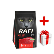 Sucha karma dla kotów - DOLINA NOTECI Rafi Cat karma sucha dla kota z wołowiną 1,5kg + niespodzianka dla kota GRATIS! - miniaturka - grafika 1