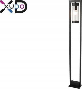 LVT XD-QA121B lampa stojąca ogrodowa IP44 1x60W E27 czarna/transparentna