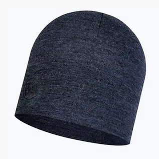 Czapki i chusty sportowe damskie - Buff Czapka Midweight Merino Wool Hat NIGHT BLUE MELANGE 118007.779.10.00 - grafika 1