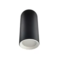 Lampy sufitowe - Light Prestige Manacor oczko czarne z białym ringiem 13 cm LP-232/1D - 130 BK/WH - miniaturka - grafika 1