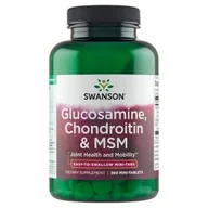 Stawy, mięśnie, kości - SWANSON Glukozamina Chondroityna & MSM 125/100/50mg - (360 tab) - miniaturka - grafika 1