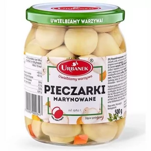URBANEK pieczarki marynowane 500g 5900907000347 - Warzywa w marynacie - miniaturka - grafika 1