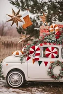 Kołdry i poduszki dla dzieci - Poduszka świąteczna ozdobna "Czerwony Lizak" - miniaturka - grafika 1