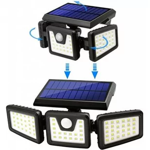 Solarna lampa bezpieczeństwa z czujnikiem ruchu - Lampy ogrodowe - miniaturka - grafika 1