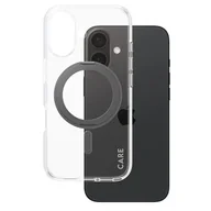 Etui i futerały do telefonów - Etui PANZERGLASS Feature Kickstand Case MagSafe do Apple iPhone 16 Przezroczysto-czarny - miniaturka - grafika 1