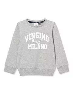 Bluzy dla chłopców - Vingino Bluza chłopięca Crewneck Classic, Grey Mele., 8 lat - grafika 1