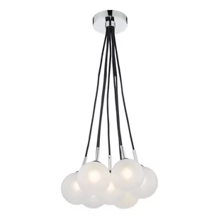 Lampa wisząca Elpis 7 Light Cluster Pendant Polished Chrome Opal Glass - Lampy sufitowe - miniaturka - grafika 1