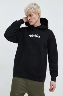 Bluzy męskie - Dickies bluza SHAWSVILLE HOODIE męska kolor czarny z kapturem z aplikacją DK0A4YQ1 - grafika 1