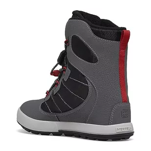 Merrell Dziecięce śniegowce Snow Bank 4.0 WTRPF uniseks, Grey Black Red, 43 EU - Śniegowce damskie - miniaturka - grafika 1