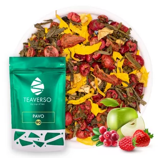 Herbata zielona z truskawką Pavo 50 g - Herbata - miniaturka - grafika 1