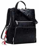 Torebki damskie - Desigual Plecak_All, Akcesoria PU Backpack Medium Women's, Czarny (Black), M - miniaturka - grafika 1