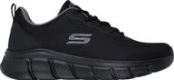 Buty sportowe męskie - Buty męskie Skechers Bobs B Flex Icy Edge czarne 118109 BBK 46 - miniaturka - grafika 1