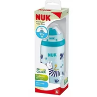 Kubki dla dzieci - NUK Kubek NIEKAPEK 300ml od 12m-cy FLEXI CUP niebieski ze słomką KAMELEON 255575B - miniaturka - grafika 1