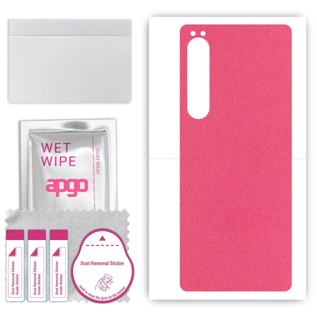 Folia naklejka skórka strukturalna na TYŁ Zamsz do Sony Xperia 10 IV SO-51C - Zamsz Różowy - apgo SKINS