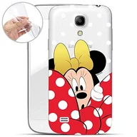 Etui i futerały do telefonów - Finoo etui na telefon komórkowy – etui ochronne kompatybilne z Samsung Galaxy S4 Mini – silikonowe etui TPU – przezroczyste, ultracienkie i lekkie – Myszka Minnie Mouse - miniaturka - grafika 1