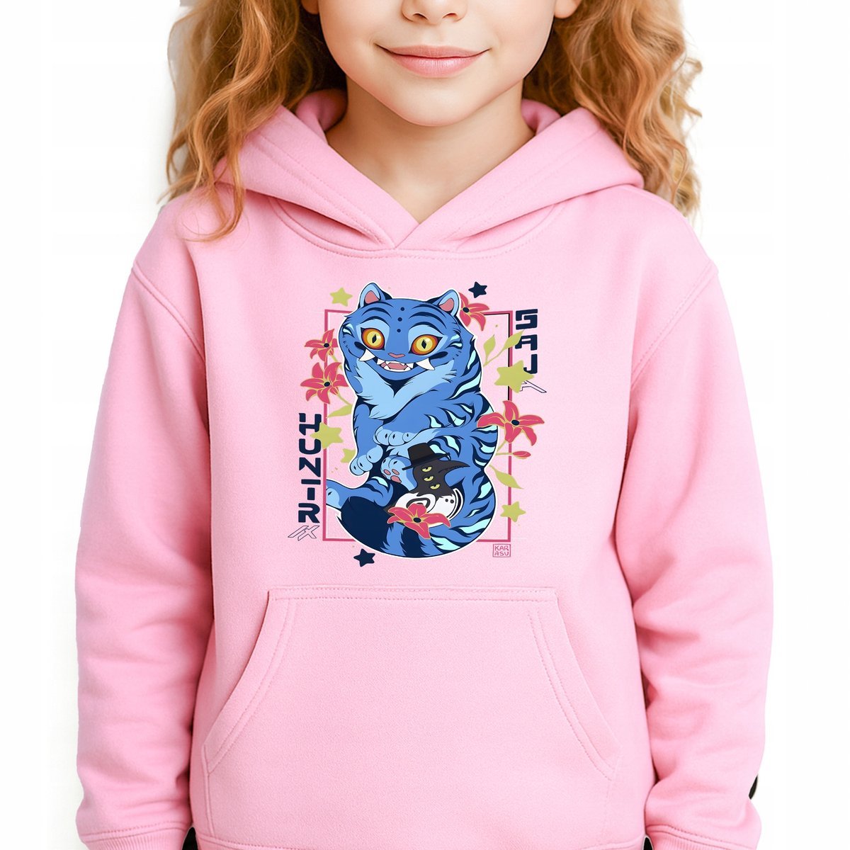 Bluza Dziecięca Różowa Z Kapturem DERPY KPOP Muzyka Bajka Kpop Wz - 140 cm