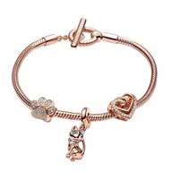 Bransoletki - Bransoletka modułowa z motywem kota - miniaturka - grafika 1