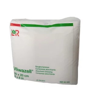 L&R - Opatrunek wysokochłonny, Vliwazell 20x20, 25szt. - Apteczki i materiały opatrunkowe - miniaturka - grafika 1
