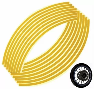 AG555D Naklejki odblaskowe na koła        yellow - Akcesoria motoryzacyjne - miniaturka - grafika 1