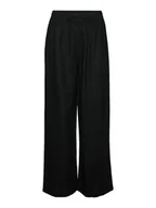 Spodnie damskie - Vero Moda Spodnie "Linn" w kolorze czarnym - miniaturka - grafika 1