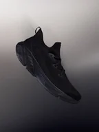 Sneakersy damskie - 4F Niskie sneakersy Velocore E-knit damskie - czarne 36 - miniaturka - grafika 1