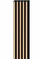 Panele ścienne i boazeria - Panel lamelowy Linerio S-line natur black 2,65 - miniaturka - grafika 1