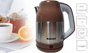 MARADO WDF-2.0A1 2L BRĄZOWY 2000W - Czajniki elektryczne - miniaturka - grafika 1