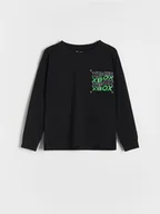 Bluzki dla chłopców - Reserved - Longsleeve Xbox - czarny - miniaturka - grafika 1