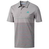 Koszulki męskie - adidas Męska koszulka polo, szary (Gris Claro/Verde Dt3678), S - miniaturka - grafika 1