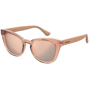 Havaianas Damskie różowe okulary przeciwsłoneczne, łososiowe, 62, kolor łososiowy - Okulary przeciwsłoneczne - miniaturka - grafika 1