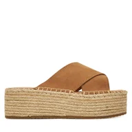 Espadryle damskie - Espadryle DeeZee 42422 Brązowy - miniaturka - grafika 1