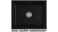 Zlewozmywaki - Exclusive Of Style Zlew Podblatowy Desk Czarny Nakrapiany - miniaturka - grafika 1
