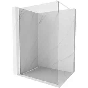 Mexen Kioto ścianka prysznicowa 90 x 200 cm, transparent 8 mm, biała - Ścianki i drzwi prysznicowe - miniaturka - grafika 1