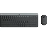 Myszki - Logitech MK470 klawiatura Dołączona myszka RF Wireless QWERTY Angielski Grafitowy 920-009202 - miniaturka - grafika 1