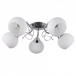Italux Lampa wisząca MASSERI chrom śr 58 cm 5x40W E27 - Oprawy, klosze i abażury - miniaturka - grafika 1