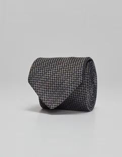 Krawat seta&cottone 82 granatowy - Krawaty i muchy męskie - miniaturka - grafika 1